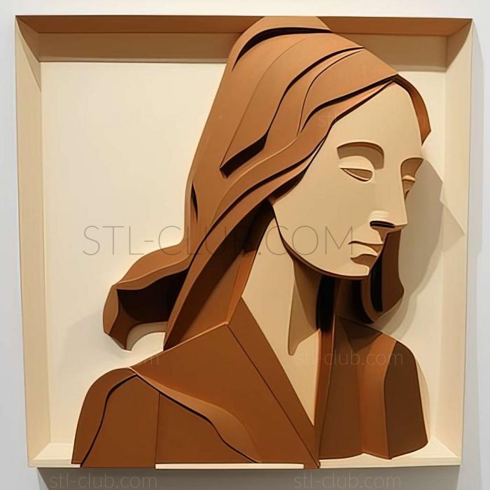 3D model Alex Katz American artist (STL)